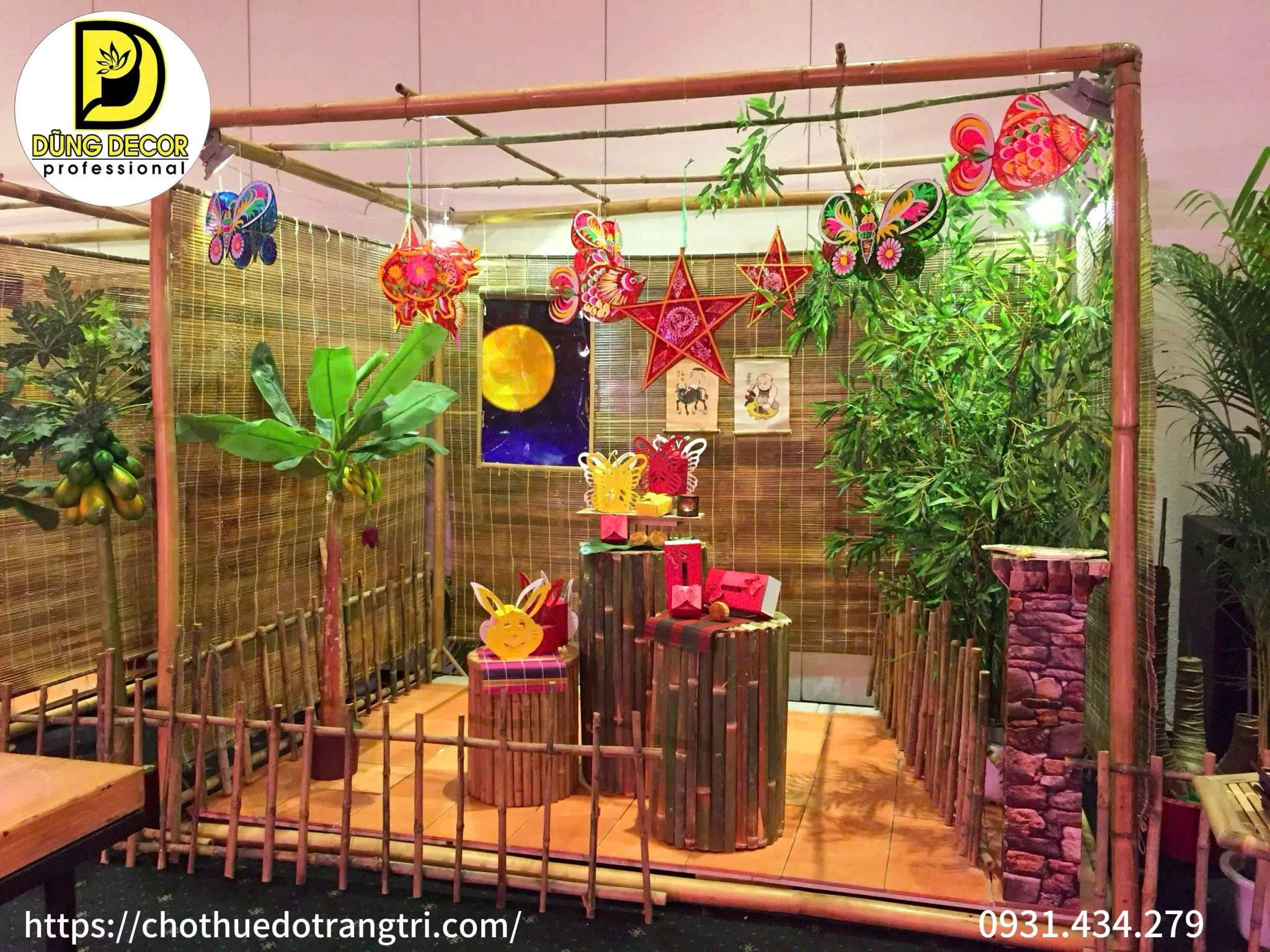 Trang trí trung thu dân giã gần gũi Trang trí trung thu dân giã gần gũi